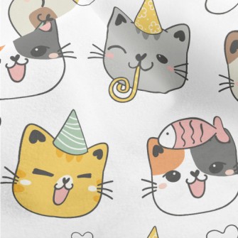 Happy Birthday Cat Micro Fleece