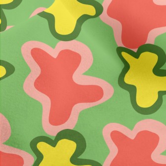 Art Abstract Color Blocks Micro Fleece