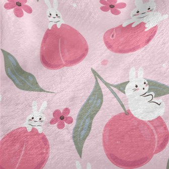 Peach Rabbit Minky