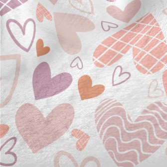 Plaid Wave Heart Minky
