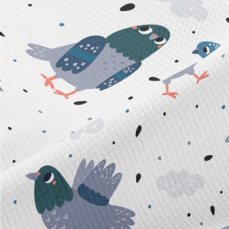 Lively Walking Pigeon Piqué