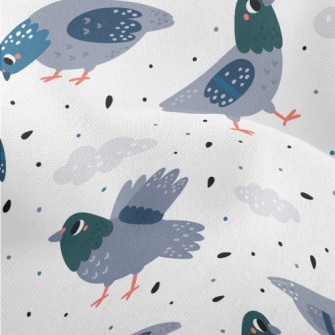 Lively Walking Pigeon Lightweight Performance Linen