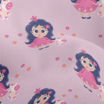 Playful Girl With Tongue Out Lightweight Performance Linen
