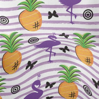 Flamingo Queen And Bromeliad Lightweight Performance Linen