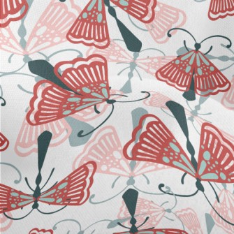 Beautiful Pattern Moth Lightweight Performance Linen