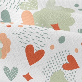 Love Raindrops Clouds Modern Jersey