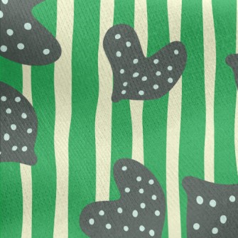 Straight Love Dots Jersey Backed Fleece
