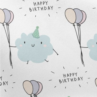 Happy Birthday To Cute Cloud Pongee