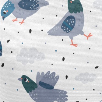 Lively Walking Pigeon Pongee