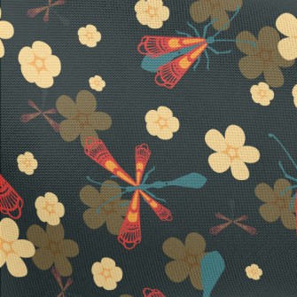 Flowers, Grass, Insects Pongee