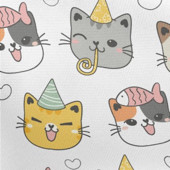 Happy Birthday Cat Pongee