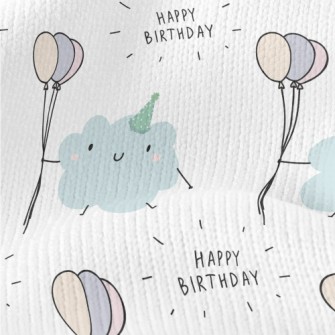 Happy Birthday To Cute Cloud Stretch Jersey