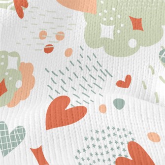Love Raindrops Clouds Stretch Jersey