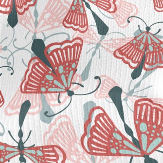 Beautiful Pattern Moth Stretch Jersey