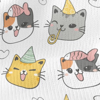Happy Birthday Cat Stretch Jersey