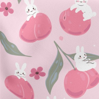 Peach Rabbit Lightweight Cotton Poplin
