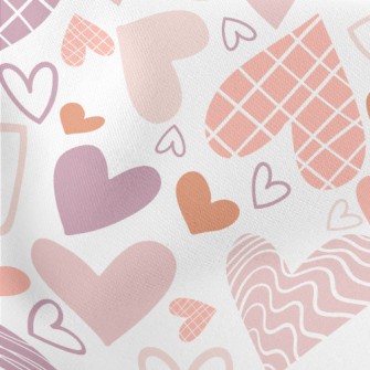 Plaid Wave Heart Lightweight Cotton Poplin