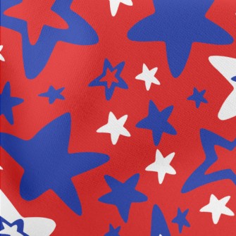 Big And Small Stars Lightweight Cotton Poplin
