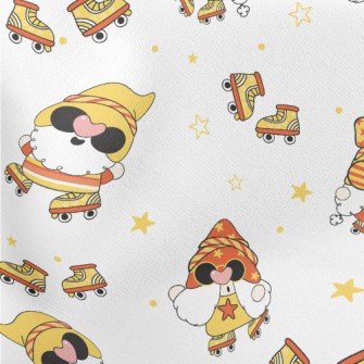 Ice Skating Dwarf Family Lightweight Cotton Poplin