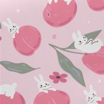 Peach Rabbit Midweight Cotton Poplin