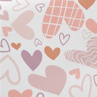 Plaid Wave Heart Midweight Cotton Poplin