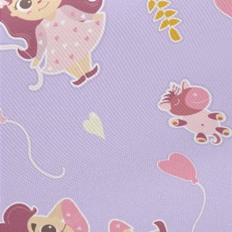 Shy Little Girl Midweight Cotton Poplin
