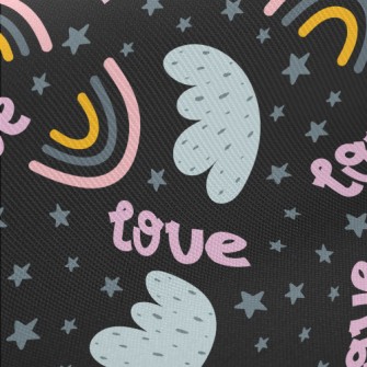 Rainbow Clouds Of Love Midweight Cotton Poplin