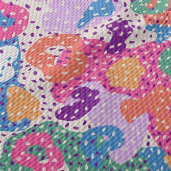Abstract Color Blocks Birdseye Piqué