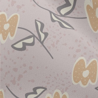 Mysterious Abstract Flowers An Chiffon