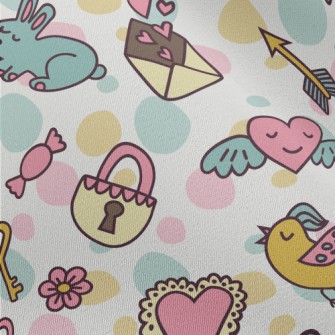 Colorful Cartoon Pattern Chiffon