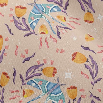 Shiny Moth Flower Chiffon