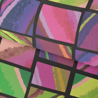 Colored Square Geometry Waterproof Oxford