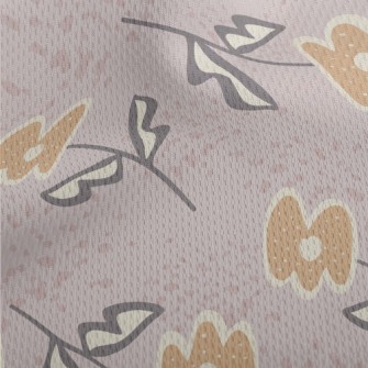Mysterious Abstract Flowers An Athletic Mesh Flat Back