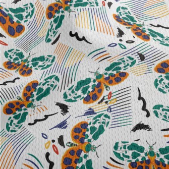 Special Pattern Moth Athletic Mesh Flat Back
