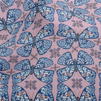 Elegant Pattern Butterfly Athletic Mesh Flat Back