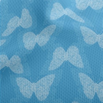 Carved Butterfly Athletic Mesh Flat Back