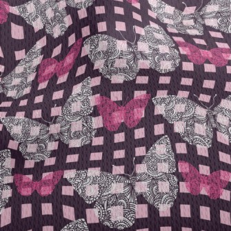 Lattice Basket Empty Butterfly Athletic Mesh Flat Back