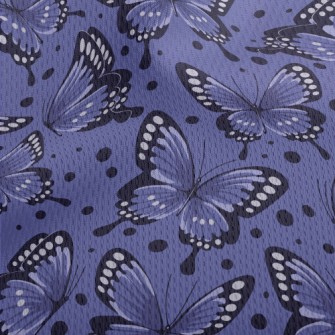 Beautiful Butterfly Athletic Mesh Flat Back