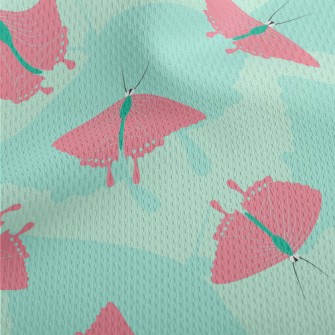 Moths Big And Small Athletic Mesh Flat Back