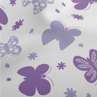 Cute Flying Butterfly Athletic Mesh Flat Back