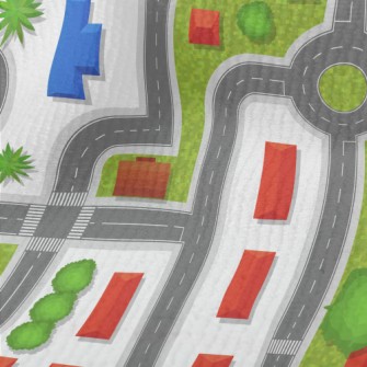Aerial Road Map Terry