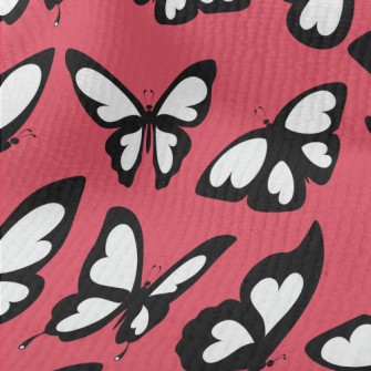 Simple Black And White Butterf Terry