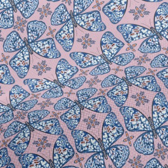 Elegant Pattern Butterfly Performance Linen