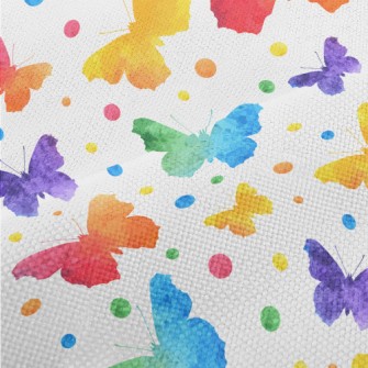 Watercolor Butterfly Performance Linen