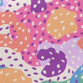 Abstract Color Blocks Twill