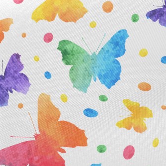Watercolor Butterfly Twill