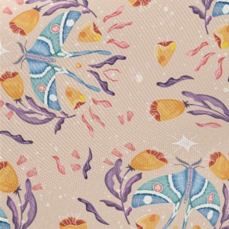 Shiny Moth Flower Twill