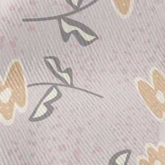 Mysterious Abstract Flowers An Standard Corduroy