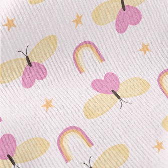 Moths Stars Rainbow Standard Corduroy
