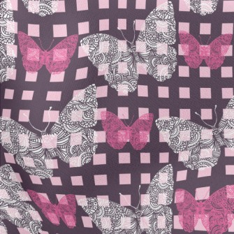 Lattice Basket Empty Butterfly Stretch Ponte